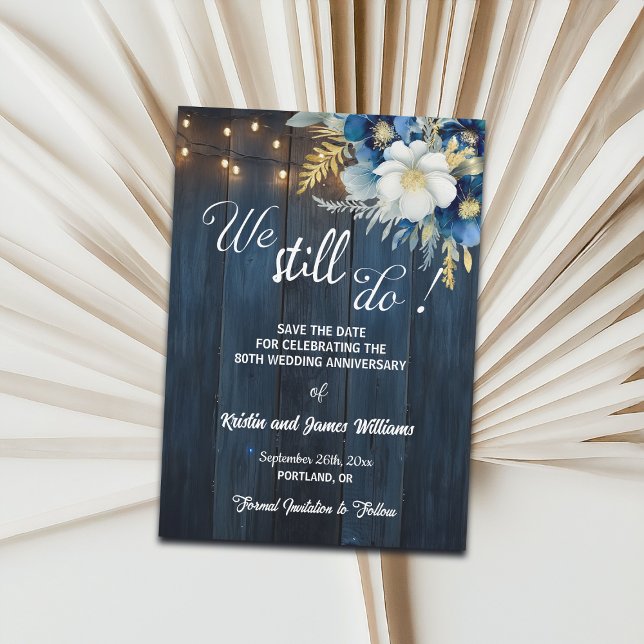 Reserve A Data We Still Do 80th Wedding Anniversary String Lights (Criador carregado)