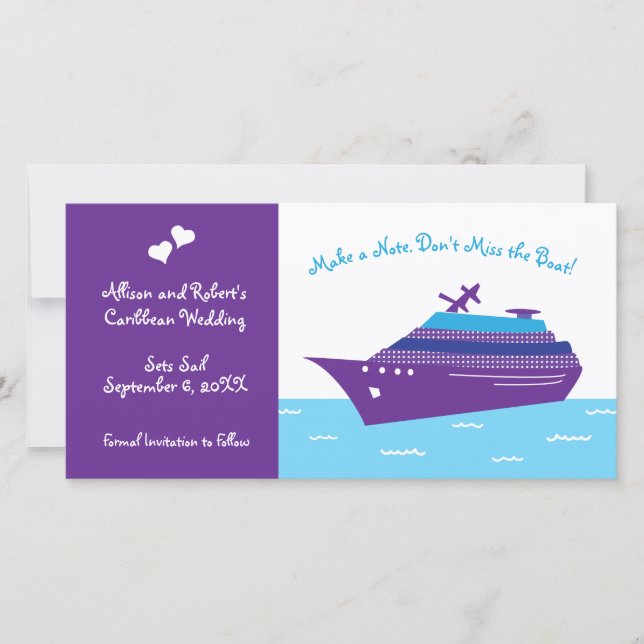 Reserve A Data Wedding Cruise (Frente)