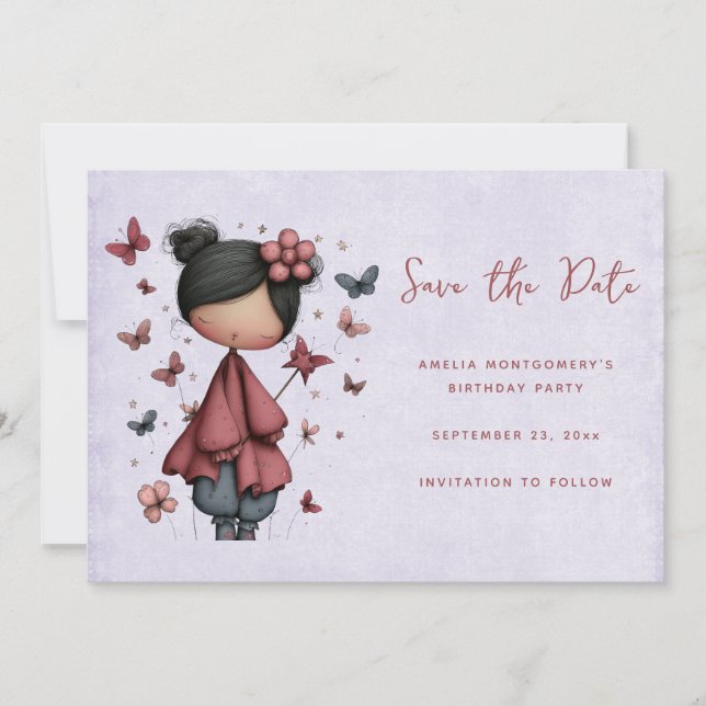 Reserve A Data Whimsical Fairy Doll Retro Cute (Frente)