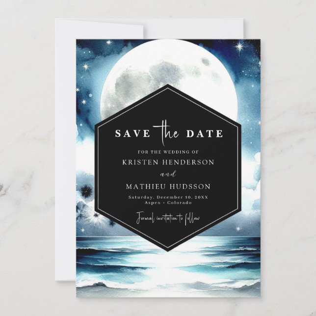 Reserve A Data Whimsical Floral Moonlit Wedding (Frente)
