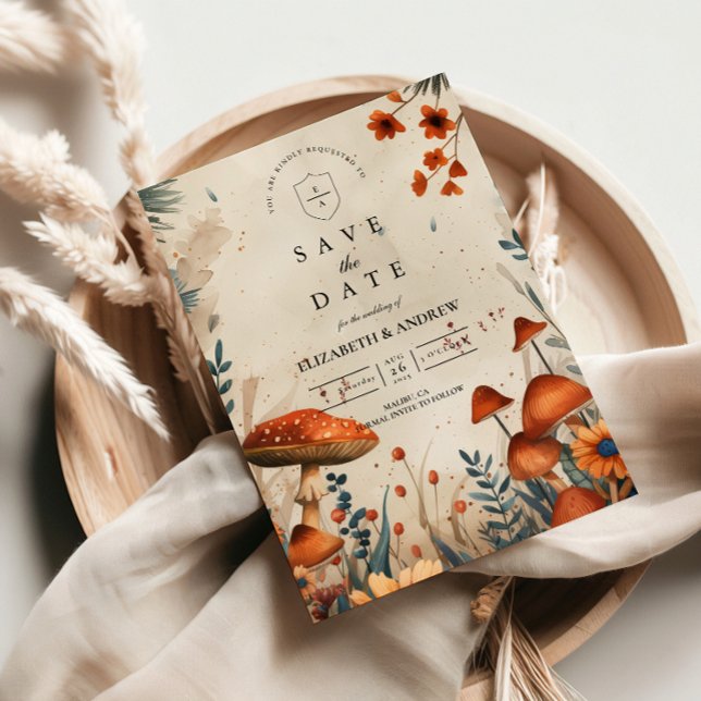 Reserve A Data Whimsical Mushroom Forest Wedding (Criador carregado)