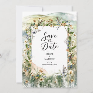 Reserve A Data Whimsical Nature Wildflower Wedding