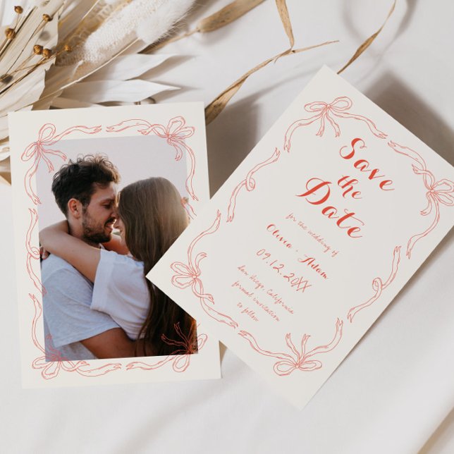 Reserve A Data Whimsical Quirky Hand Draky Arco Laranja (Criador carregado)