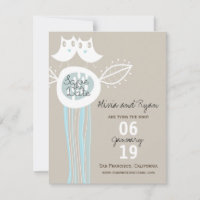 Whimsical Rustic Blue Ows Foto Salvar Data