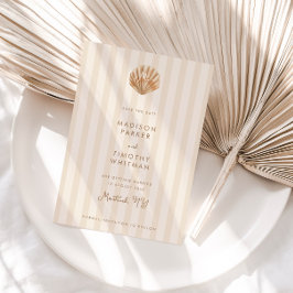 Reserve A Data Whimsical Shell Monogram Coastal Wedding