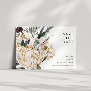Reserve A Data White Floral Horizontal Salvar a Data