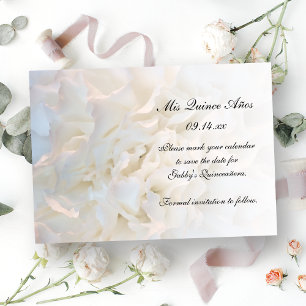 Reserve A Data White Floral Quinceañera Salve a Data