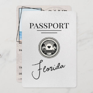 Reserve A Data White Florida Passport Salvar a data