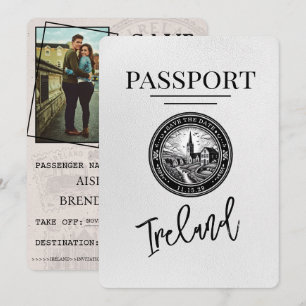 Reserve A Data White Ireland Passport Save Date (Salvar Passaport