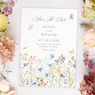 Reserve A Data Wild flowers wedding