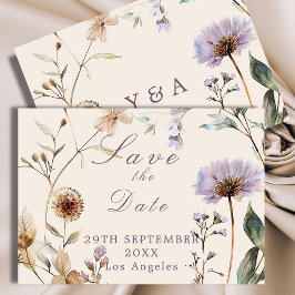 Reserve A Data Wildflower Floral Modern Wedding