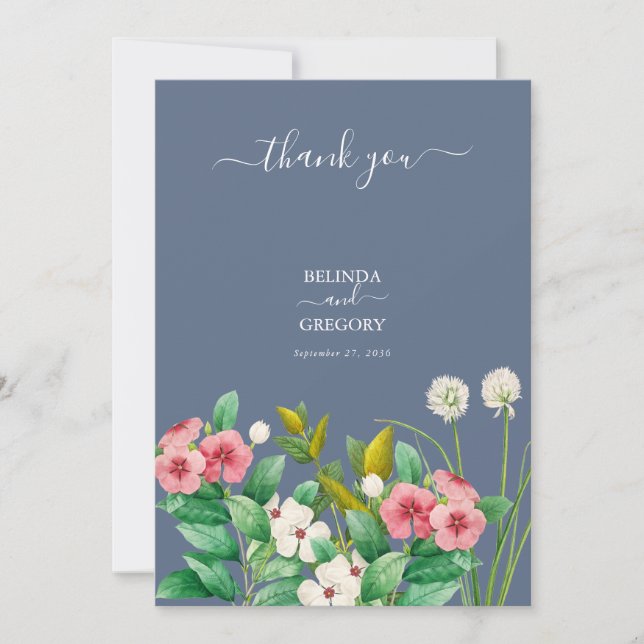 Reserve A Data Wildflower Periwinkle Dusty Blue Weding (Frente)