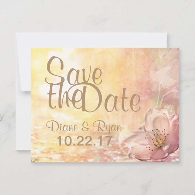 Reserve A Data Wildflower Save the Date (Frente)