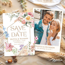 Reserve A Data Wildflowers Pastel Floral Garden Party  Wedding