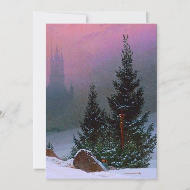 Reserve A Data Winter Landscape Caspar David Friedrich (Frente)