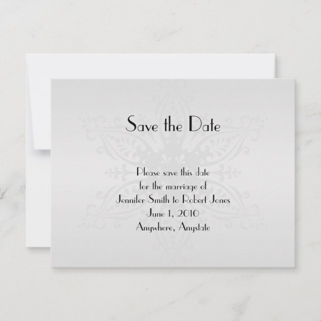 Reserve A Data Winter Wonderland Wedding Save Date (Casamento Won (Frente)