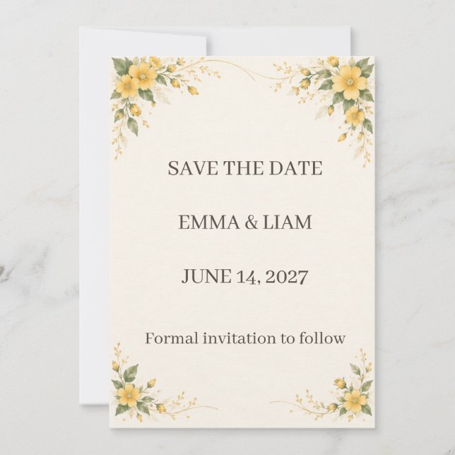 Reserve A Data Yamabuki Save the Date (Frente)
