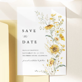 Reserve A Data Yellow Wildflower Sunflower Wedding