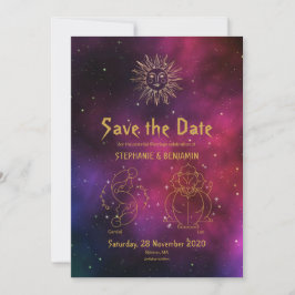 Reserve A Data Zodiac Burgundy Dourada Gemini/Leo celestial Moder