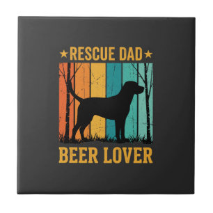 Resgate Pai Amante de Cerveja Cachorro Vintage