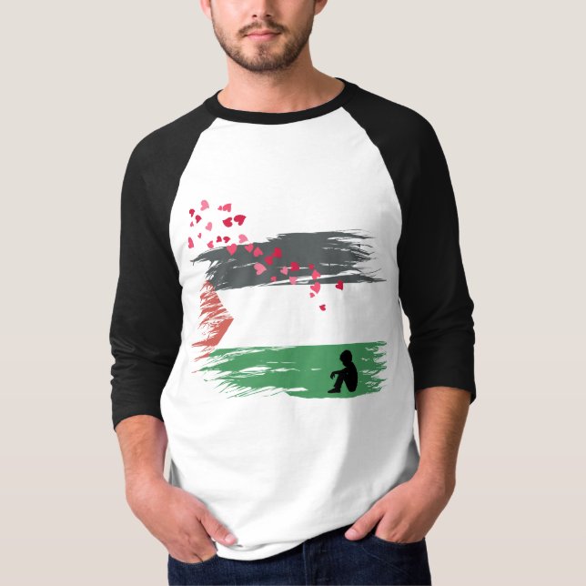 Resiliência Palestiniana e Camisa Solidariedade (Frente)