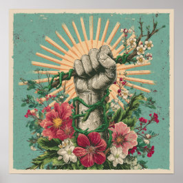 Resistência enraizada - Poster de Protesto Solarpu