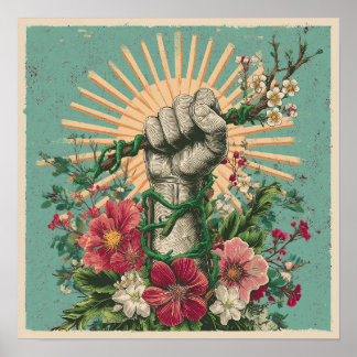 Resistência enraizada - Poster de Protesto Solarpu