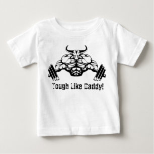Resistente como a camisa do bebê do halterofilism