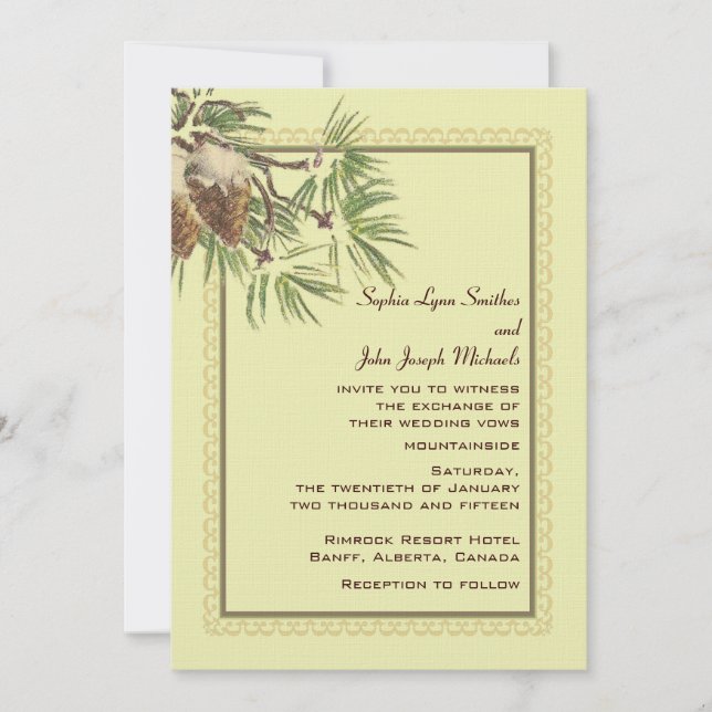 Resistindo o convite do casamento (Frente)