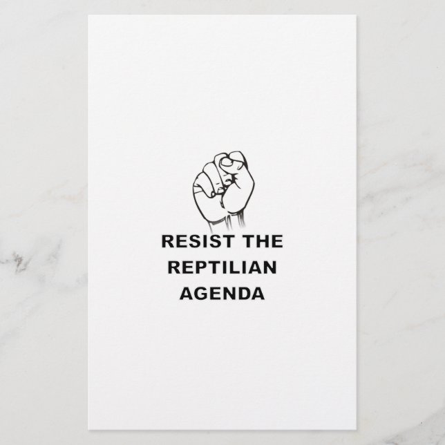 Resistir À Agenda Reptiliana (Frente)