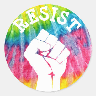 Resistir a Punho Anti-Donald Trump Adesivos Polít