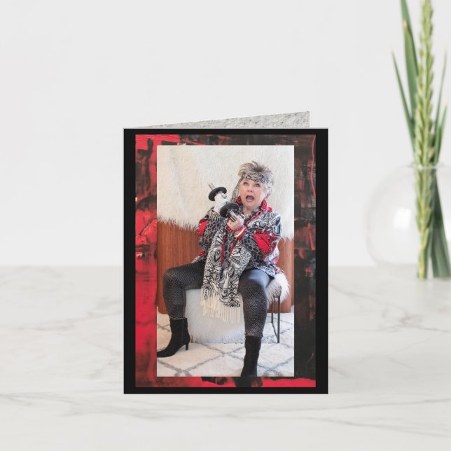 Resoluções de Ano Novo Engraçadas Cartão de Saudaç (Frente)