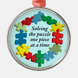 Resolvendo o ornamento azul do quebra-cabeça…