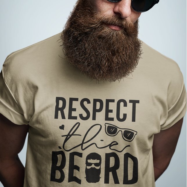 Respect The Beard Funny Design (Criador carregado)