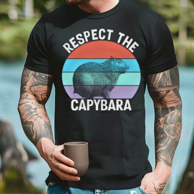 Respeite A Camiseta Capybara Funny Capybara Lover (Criador carregado)