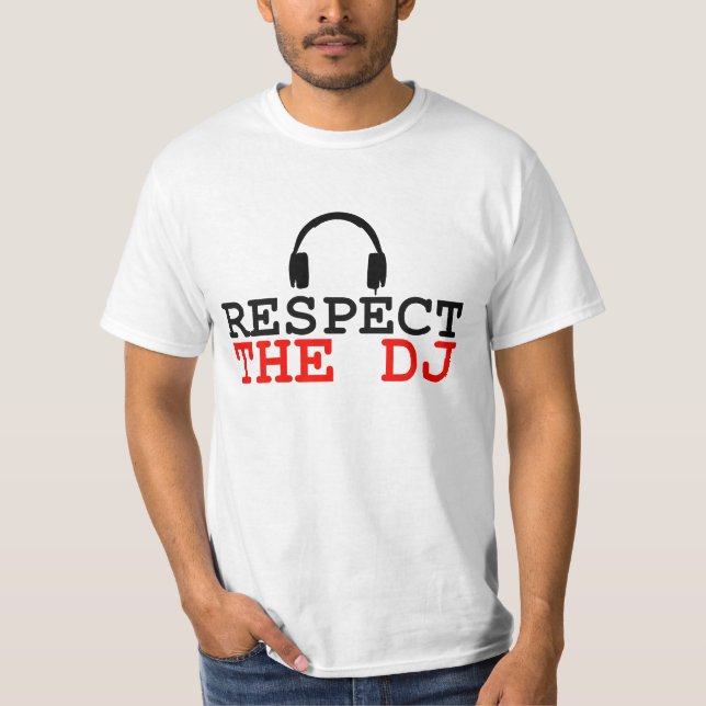 Respeite a camiseta estilo pioneira do DJ (Frente)
