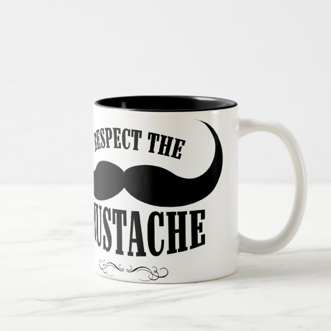 Respeite a caneca de café do bigode $18,95 (Direita)