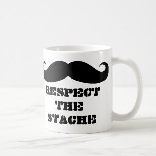 Respeite a caneca de café do bigode para homens