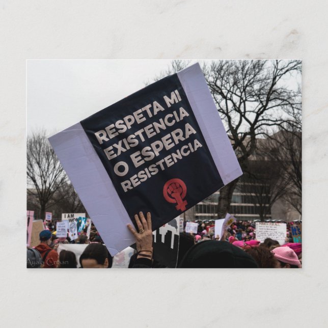 Respeite Meu Cartão Postal de Existência (Frente)