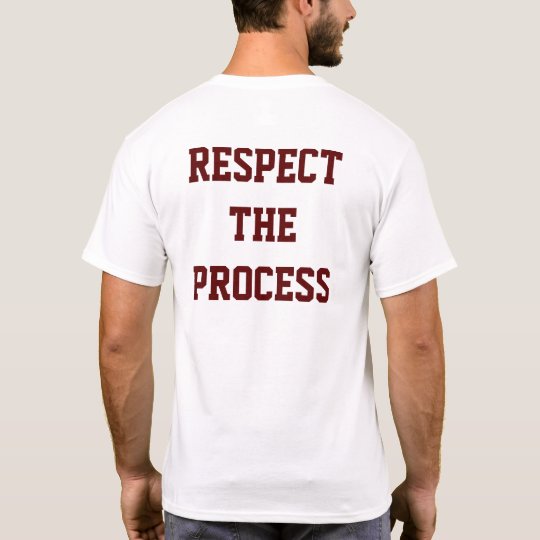 Respeite o t-shirt dos homens do processo | camiseta