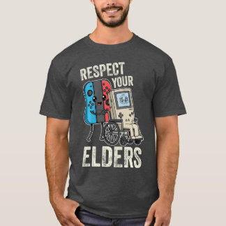 Respeite Seus Anciãos Camisa Divertida de Controle