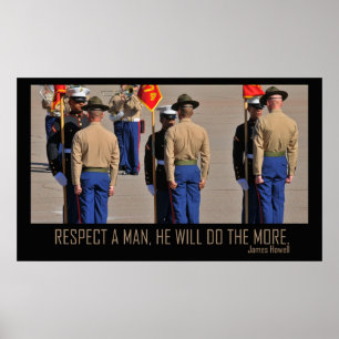 Respeite um poster do homem