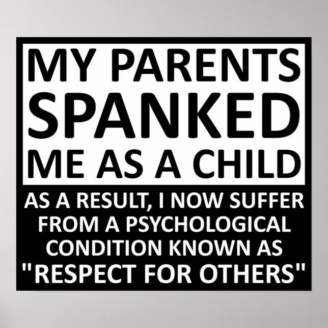 Respeito por outros Poster engraçados (Frente)