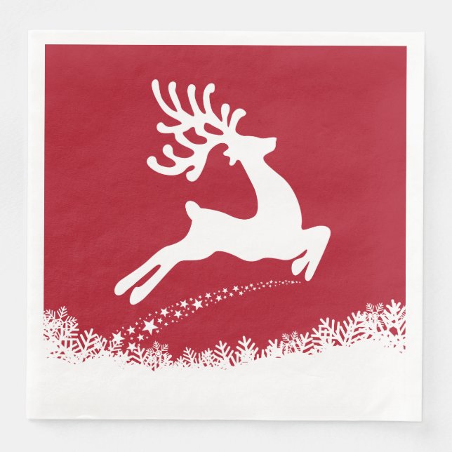 Respigando guardanapos de papel para Reindeers (Frente)