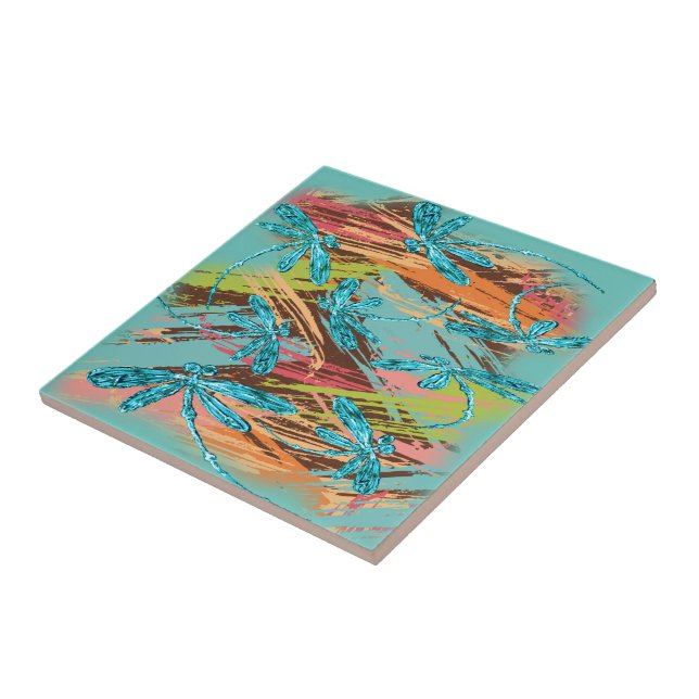 Respingo de turquesa da libélula (Lateral)