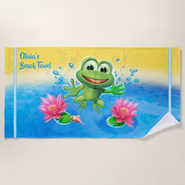 Respingo feito sob encomenda do Leapfrog de toalha (Frente)