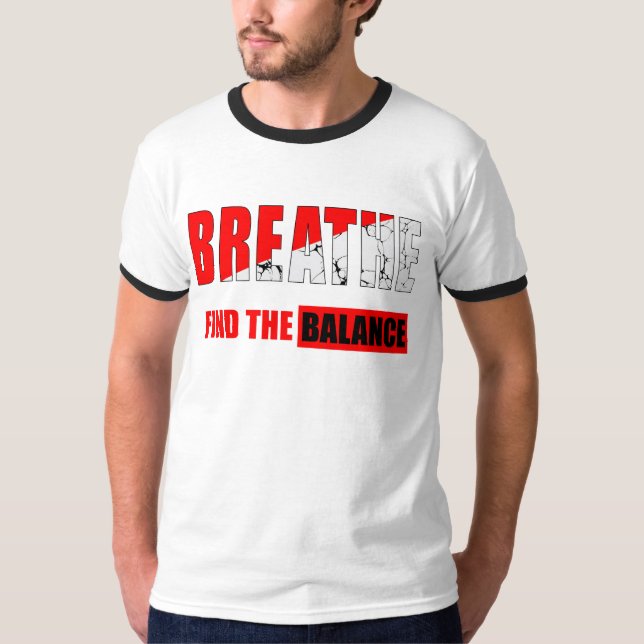 Respira y encuentra el equilibrio Camiseta (Frente)