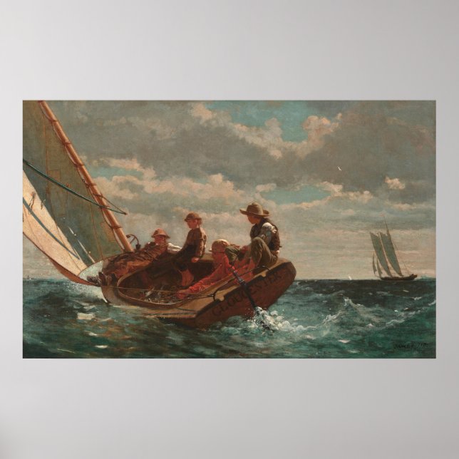 Respiração - Winslow Homer Fine Art Poster (Frente)