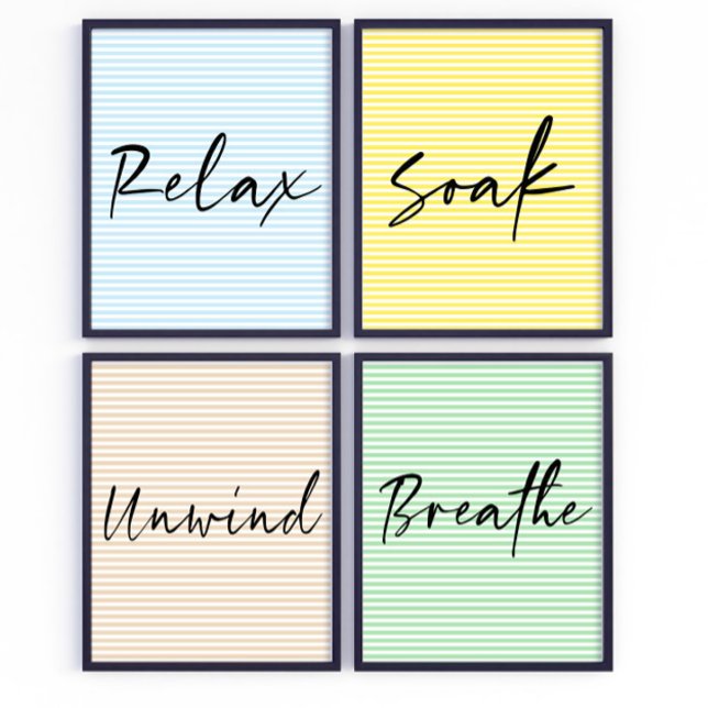 Respirar poster de Arte de Salão de Escritura (Criador carregado)