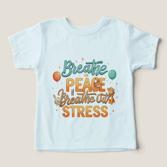 Respire Em Paz, Respire O Estresse" (Design frontal)